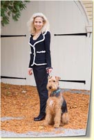 Joan and her dog Athena
